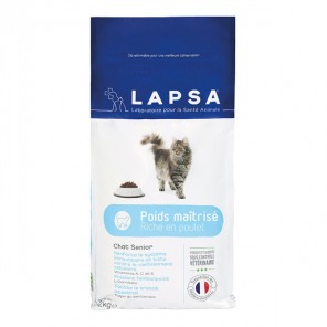 Lapsa chat senior stérilisé light onp riche en poulet 2kg