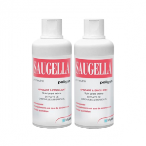 Saugella Poligyn soin lavant intime lot de 2 x 500ml