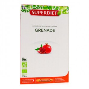 Superdiet Grenade bio complément alimentaire 20 ampoules