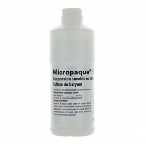 Micropaque scanner suspension buvable 150ml