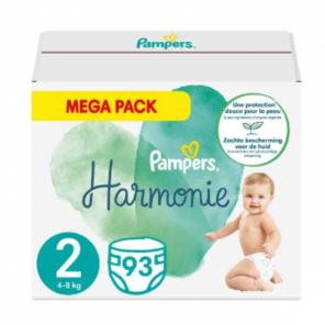 Pampers Harmonie   93 couches Taille 2 ( 4-8kg )