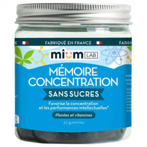 Mium Lab Mémoire et concentration sans sucres 42 gummies