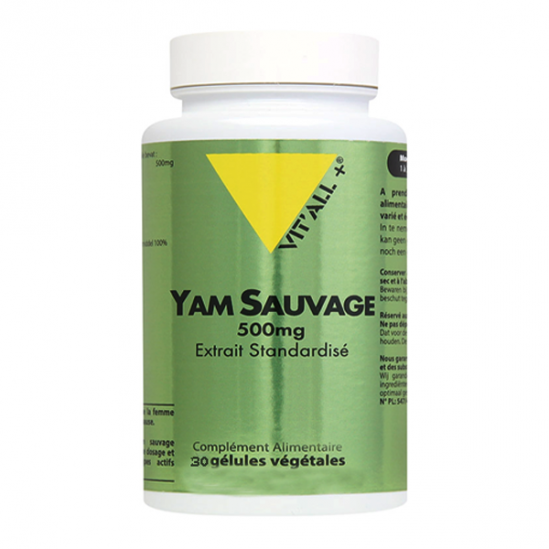 Vit'all+ yam sauvage 30 gélules végétales 500mg