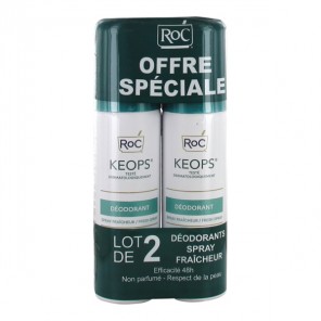 Keops déodorant spray fraicheur 2 x 100ml