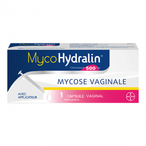 MycoHydralin 500mg capsule vaginale avec applicateur