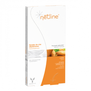 Netline bandes de cire dépilatoires corps 20 bandelettes