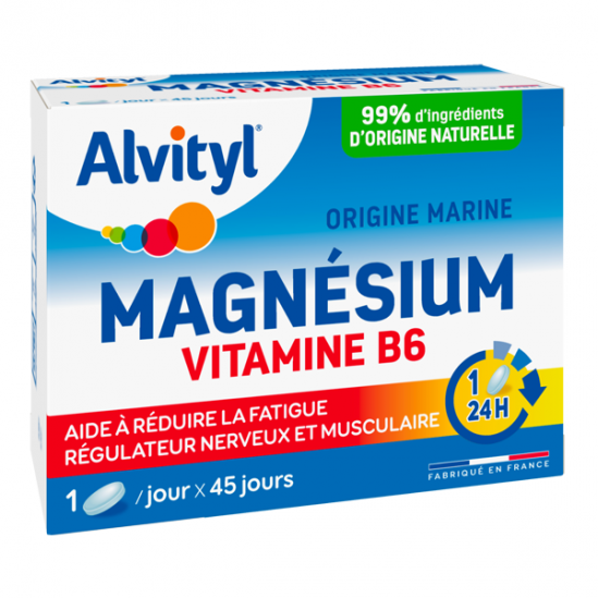 Go Vital magnésium vitamine B6 45 comprimés