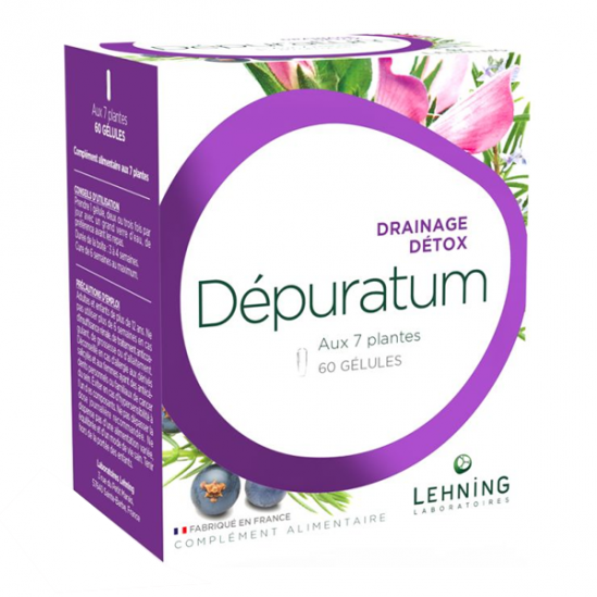 Lehning Dépuratum drainage détox 60 gélules