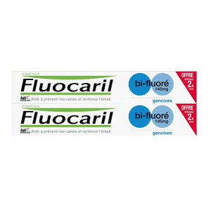 Fluocaril Bi-Fluoré 145mg dentifrice gencives lot de 2 x 75ml