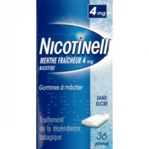 Nicotinell 4mg menthe fraîche 36 gommes à mâcher