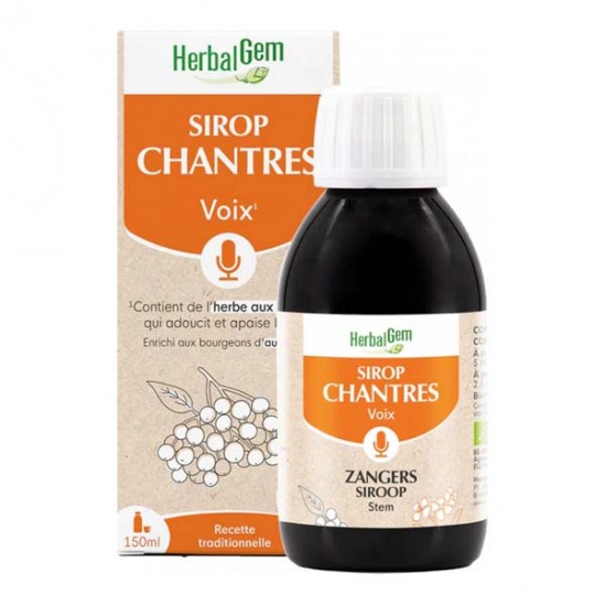 HERBALGEM SIROP CHANTRES BIO 150ML