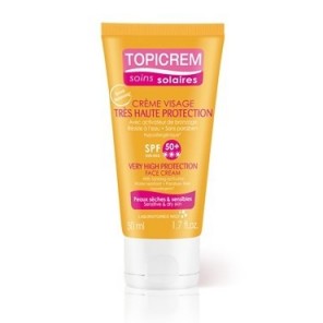 Topicrem visage crème solaire spf 50+ 50ml