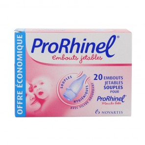 ProRhinel Embouts jetables souples pour mouche-bébé x 20